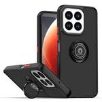 For Honor X6c 4G Q Shadow 1 Series TPU + PC Phone Case with Ring(Black+Red)