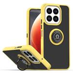 For Honor X6c 4G Q Shadow 1 Series TPU + PC Phone Case with Ring(Yellow)