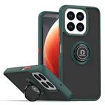 For Honor X6c 4G Q Shadow 1 Series TPU + PC Phone Case with Ring(Dark Green)