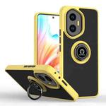 For Honor 300 Q Shadow 1 Series TPU + PC Phone Case with Ring(Yellow)