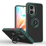 For Honor 300 Q Shadow 1 Series TPU + PC Phone Case with Ring(Dark Green)