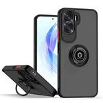 For Honor 90 Lite Q Shadow 1 Series TPU + PC Phone Case with Ring(Black+Red)