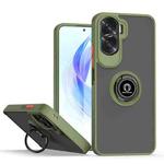 For Honor 90 Lite Q Shadow 1 Series TPU + PC Phone Case with Ring(Army Green)