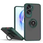 For Honor 90 Lite Q Shadow 1 Series TPU + PC Phone Case with Ring(Dark Green)