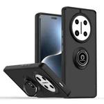 For Honor X60 Pro / X9c Q Shadow 1 Series TPU + PC Phone Case with Ring(Black+Black)