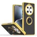 For Honor X60 Pro / X9c Q Shadow 1 Series TPU + PC Phone Case with Ring(Yellow)