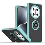 For Honor X60 Pro / X9c Q Shadow 1 Series TPU + PC Phone Case with Ring(Sky Blue)