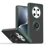 For Honor X60 Pro / X9c Q Shadow 1 Series TPU + PC Phone Case with Ring(Dark Green)