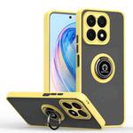 For Honor X8a Q Shadow 1 Series TPU + PC Phone Case with Ring(Yellow)