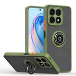 For Honor X8a Q Shadow 1 Series TPU + PC Phone Case with Ring(Army Green)