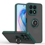 For Honor X8a Q Shadow 1 Series TPU + PC Phone Case with Ring(Dark Green)