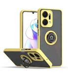 For Honor X7a Q Shadow 1 Series TPU + PC Phone Case with Ring(Yellow)