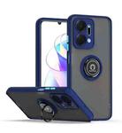 For Honor X7a Q Shadow 1 Series TPU + PC Phone Case with Ring(Royal Blue)