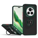 For Honor Magic6 Pro Q Shadow 1 Series TPU + PC Phone Case with Ring(Dark Green)