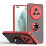 For Honor Magic5 Pro Q Shadow 1 Series TPU + PC Phone Case with Ring(Red)