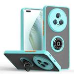 For Honor Magic5 Pro Q Shadow 1 Series TPU + PC Phone Case with Ring(Sky Blue)