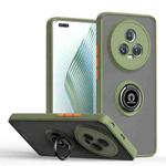 For Honor Magic5 Pro Q Shadow 1 Series TPU + PC Phone Case with Ring(Army Green)