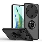 For Honor Magic5 Lite / X9a Q Shadow 1 Series TPU + PC Phone Case with Ring(Black+Black)
