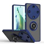 For Honor Magic5 Lite / X9a Q Shadow 1 Series TPU + PC Phone Case with Ring(Royal Blue)
