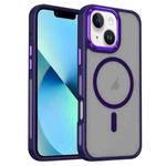 For iPhone 14 / 13 Breathable Skin Feel Frosted MagSafe Magnetic Phone Case(Purple)