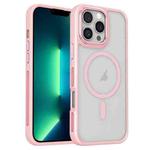 For iPhone 13 Pro Breathable Skin Feel Frosted MagSafe Magnetic Phone Case(Pink)