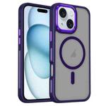 For iPhone 15 Plus / 14 Plus Breathable Skin Feel Frosted MagSafe Magnetic Phone Case(Purple)