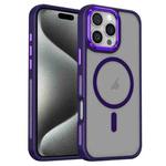 For iPhone 15 Pro Breathable Skin Feel Frosted MagSafe Magnetic Phone Case(Purple)