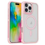 For iPhone 16 Pro Breathable Skin Feel Frosted MagSafe Magnetic Phone Case(Pink)