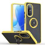 For Huawei nova 9 SE / Honor 50 SE Q Shadow 1 Series TPU + PC Phone Case with Ring(Yellow)