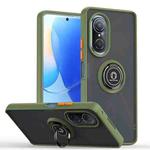 For Huawei nova 9 SE / Honor 50 SE Q Shadow 1 Series TPU + PC Phone Case with Ring(Army Green)