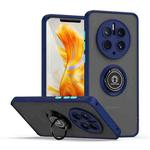For Huawei Mate 50 Pro Q Shadow 1 Series TPU + PC Phone Case with Ring(Royal Blue)