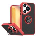 For Huawei Pura 70 Q Shadow 1 Series TPU + PC Phone Case with Ring(Red)