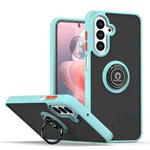 For Samsung Galaxy A17 5G Q Shadow 1 Series TPU + PC Phone Case with Ring(Sky Blue)