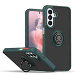 For Samsung Galaxy A17 5G Q Shadow 1 Series TPU + PC Phone Case with Ring(Dark Green)