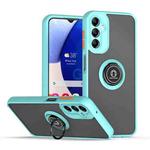 For Samsung Galaxy A14 5G Q Shadow 1 Series TPU + PC Phone Case with Ring(Sky Blue)
