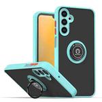 For Samsung Galaxy A15 5G Q Shadow 1 Series TPU + PC Phone Case with Ring(Sky Blue)