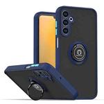 For Samsung Galaxy A15 5G Q Shadow 1 Series TPU + PC Phone Case with Ring(Royal Blue)
