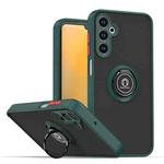 For Samsung Galaxy A15 5G Q Shadow 1 Series TPU + PC Phone Case with Ring(Dark Green)