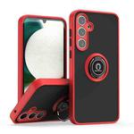For Samsung Galaxy A35 5G Q Shadow 1 Series TPU + PC Phone Case with Ring(Red)