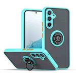For Samsung Galaxy A54 5G Q Shadow 1 Series TPU + PC Phone Case with Ring(Sky Blue)