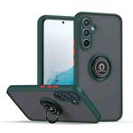 For Samsung Galaxy A54 5G Q Shadow 1 Series TPU + PC Phone Case with Ring(Dark Green)