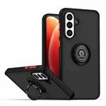 For Samsung Galaxy A56 5G Q Shadow 1 Series TPU + PC Phone Case with Ring(Black+Red)