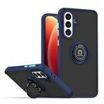 For Samsung Galaxy A56 5G Q Shadow 1 Series TPU + PC Phone Case with Ring(Royal Blue)