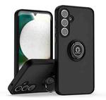 For Samsung Galaxy A55 5G Q Shadow 1 Series TPU + PC Phone Case with Ring(Black+Black)