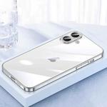 For iPhone 16 Plus SULADA JINGJIA Series Lens Protector Hard PC Phone Case(Silver)