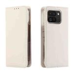 For Google Pixel 9 Pro Fold ABEEL RFID Magnetic Flip Leather Phone Case(White)