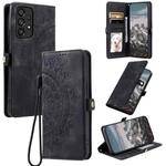 For Samsung Galaxy A72 4G / 5G Skin Feel Totem Embossed Leather Phone Case(Black)