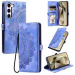 For Samsung Galaxy S23+ 5G Skin Feel Totem Embossed Leather Phone Case(Purple)