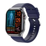 ET585 2.04 inch Silicone Strap IP68 Waterproof Smart Watch, Support ECG / Blood Composition Measurement(Blue)