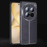For vivo X200 Pro Litchi Texture Shockproof TPU Phone Case(Black)